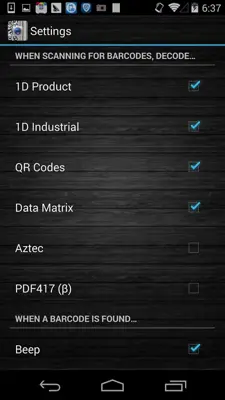 QR Barcode Scanner android App screenshot 1