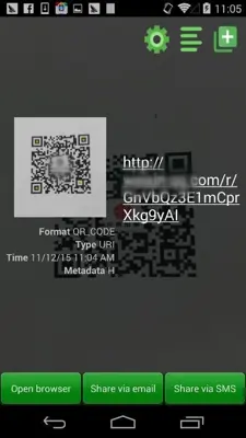 QR Barcode Scanner android App screenshot 2